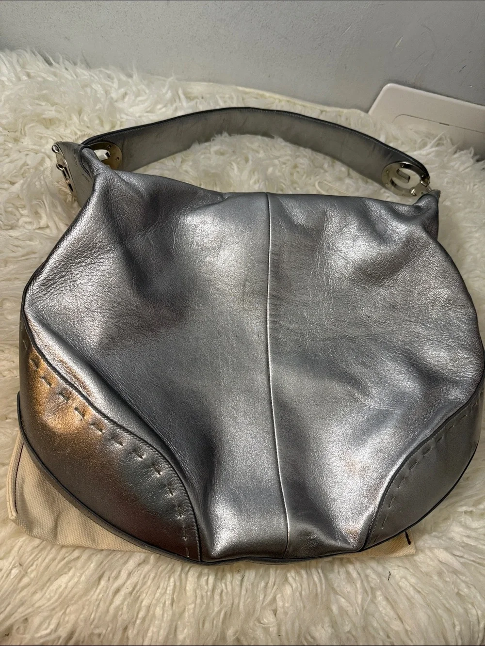 Escada sleek metallic
